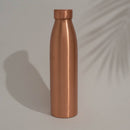 Reine Kupferwasserflasche matt poliert ± 950 ml – Schwere Ausführung