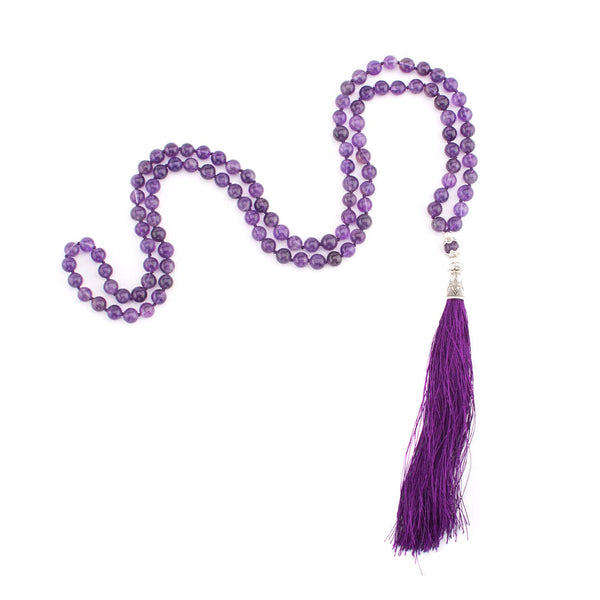 Mala Amethyst, 108 beads