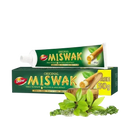 Dabur miswak zahnpasta original herbal kräuterzahnpasta 75 g in grüner tube mit miswak stück und frischen blättern