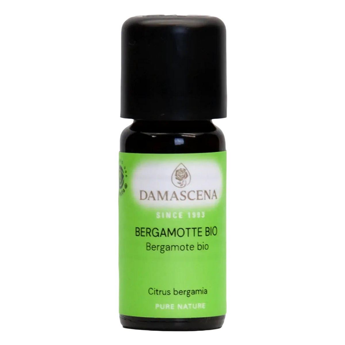 Ätherisches Bio-Öl Damascena Bergamotte in kleiner Glasflasche, 10 ml, natürliche Duftnote, Damascena Marke