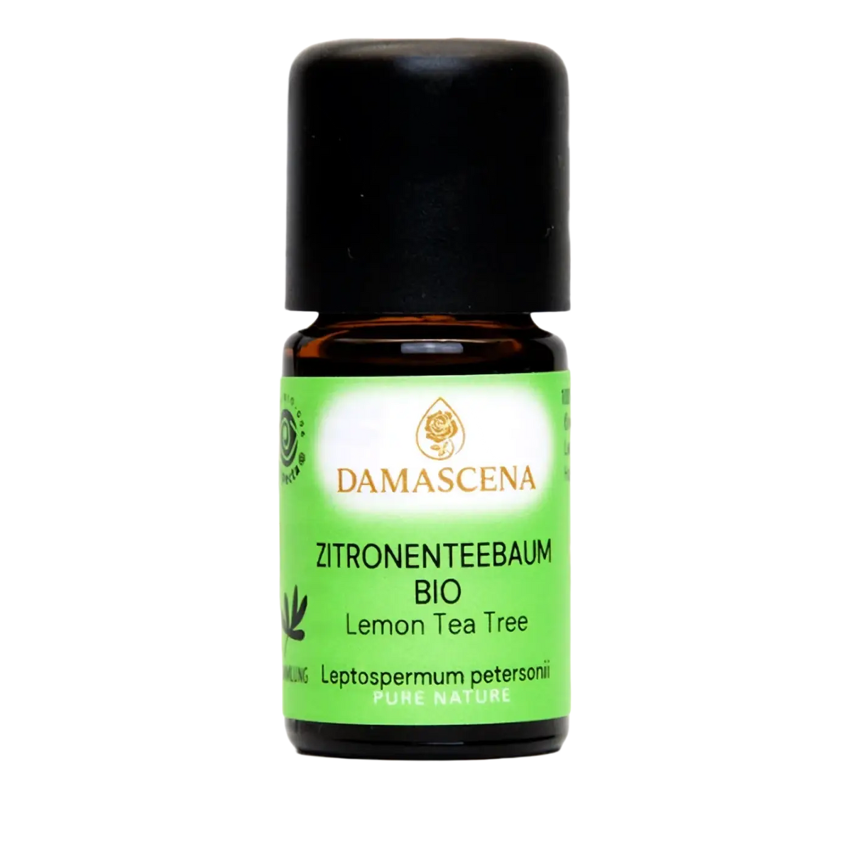 Damascena Zitronen-Teebaumöl in 5 ml Flasche, naturreines ätherisches Öl für Aromatherapie, Raumduft und Frische.