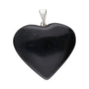 Pendentif coeur en obsidienne