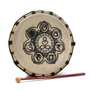 Chakra Schamanische Trommel mit Trommelstock 25 cm – AW Artisan