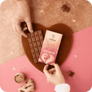 Delikao Love Tonic Milchschokolade mit Karamell, Maca und Ingwer, verführerische Süßigkeit und Snack in attraktiver Verpackung