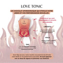 Delikao Love Tonic aromatische Milchschokolade mit Karamell, Maca und Ingwer, verführerische Süßigkeit für besondere Momente