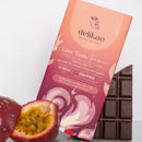 Schwarze Delikao Love Tonic Passion Süßigkeiten mit 71% Kakao, aphrodisierende Schokoladensnacks, elegante Verpackung