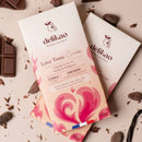 Delikao Love Tonic Caresse Kuss-Schokolade mit Vanille, aphrodisierend, 40% Kakao, süße Süßigkeit für besondere Momente