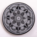 Handgefertigter Räucherstäbchenhalter aus Speckstein mit Mandala-Design, dekoratives Räucherzubehör, Dessauer Räucherwaren