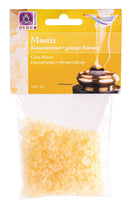 Dessauer Räucherware Mastix 30 g, natürliche Räucherware für geistige Klärung, sichtbarer Mastix-Krümel und Verpackung