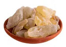 Weihrauch Olibanum Dalzielli im Glas, Räucherware von Dessauer, aromatische Boswellia dalzielli Räucherharz in Glasbehälter