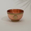 Ayurveda Specialist B.V. - Reiner Kupfer tibetischer Räuchergefäß/Opferschale Pentagramm