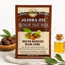Difeel Jojoba Öl Premium Haarmaske in 50 g für gesundes, gepflegtes Haar, sichtbar in einer weißen Tiegelpackung