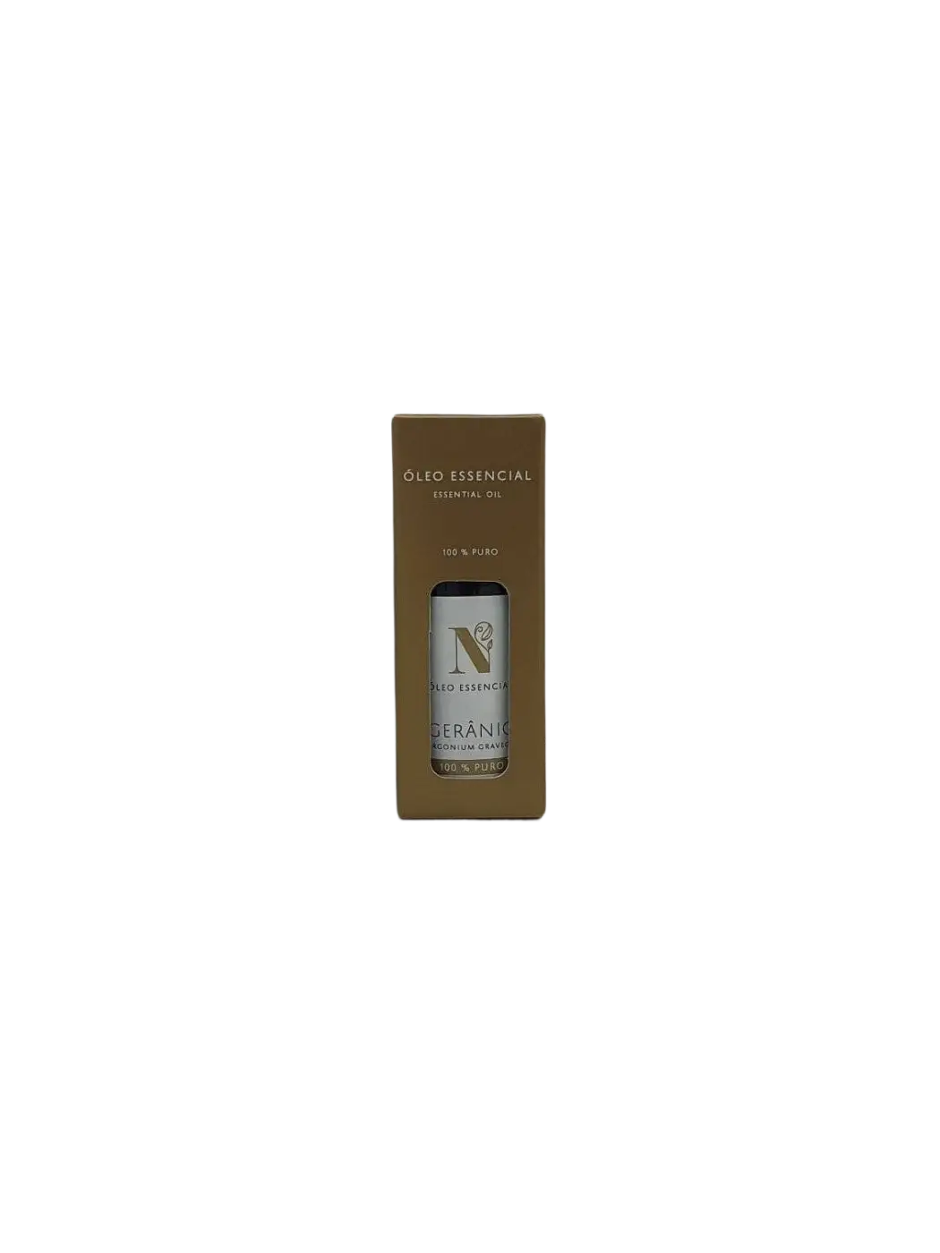 d'Natureza Geraniumöl, 100% reines ätherisches Öl, 20 ml, ideal für Hautpflege und Harmonie, in Flasche mit tropfenförmigem Verschluss