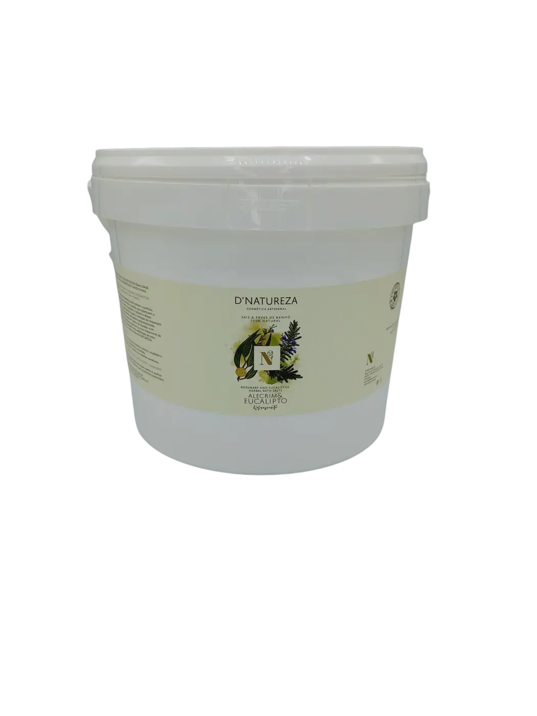 d'Natureza - Saboaria da Serra, Lda Badesalz mit Rosmarin und Eukalyptus, 200g, 1kg oder 2,5kg, entspannende Badezusätze