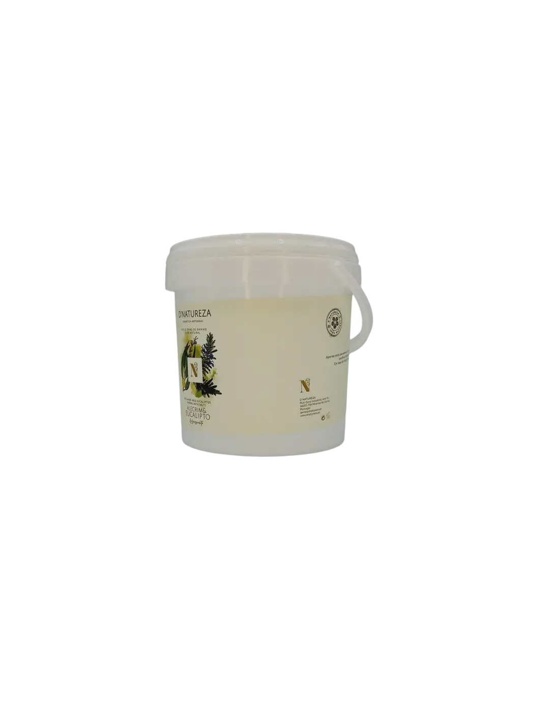 Badesalz von d'Natureza - Saboaria da Serra, Lda mit Rosmarin und Eukalyptus, in verschiedenen Größen, entspannend und aromatisch