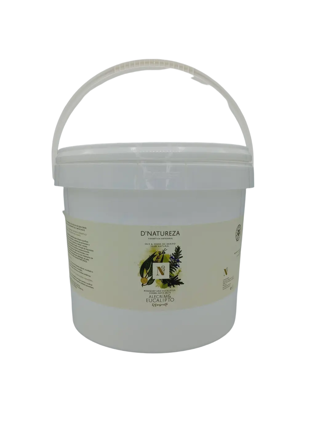 d'Natureza - Saboaria da Serra, Lda Badesalz mit Rosmarin- und Eukalyptuskräutern in verschiedenen Größen, entspannendes Badezusatzprodukt