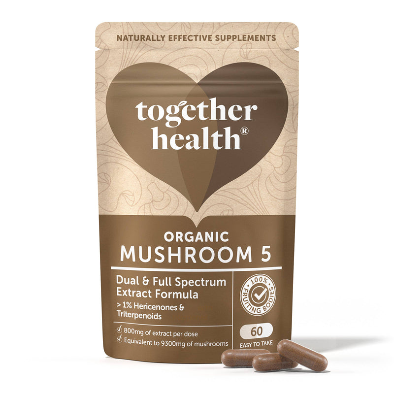 Mushroom 5 Blend — 9300 mg — dosage élevé — 60 gélules