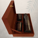 Ayurveda Specialist B.V. - Reines Kupferset aus Flasche Flower of Life Antikflasche 950 ml