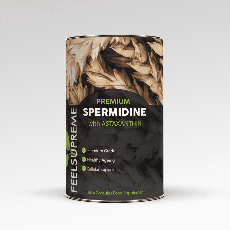 Spermidine avec astaxanthine – favorise la santé cellulaire et la longévité