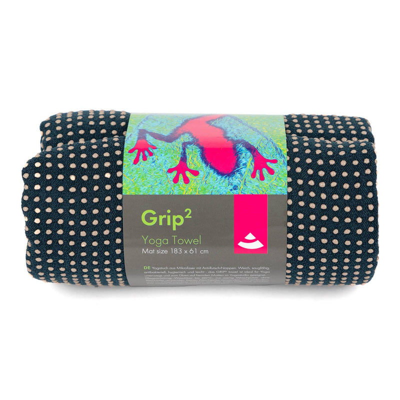 Yogatuch GRIP² Yoga Towel mit Antirutschnoppen midnight blue