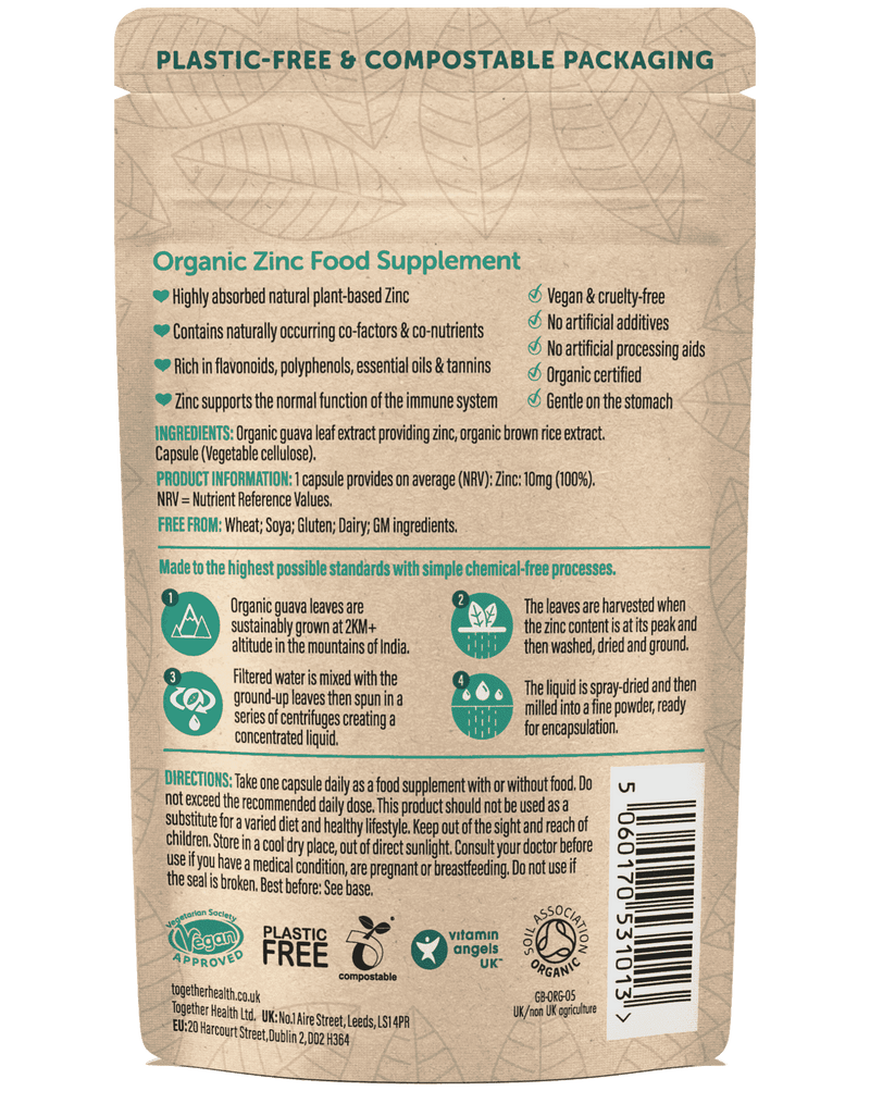 Supplément de zinc - Vegan - 30 gélules