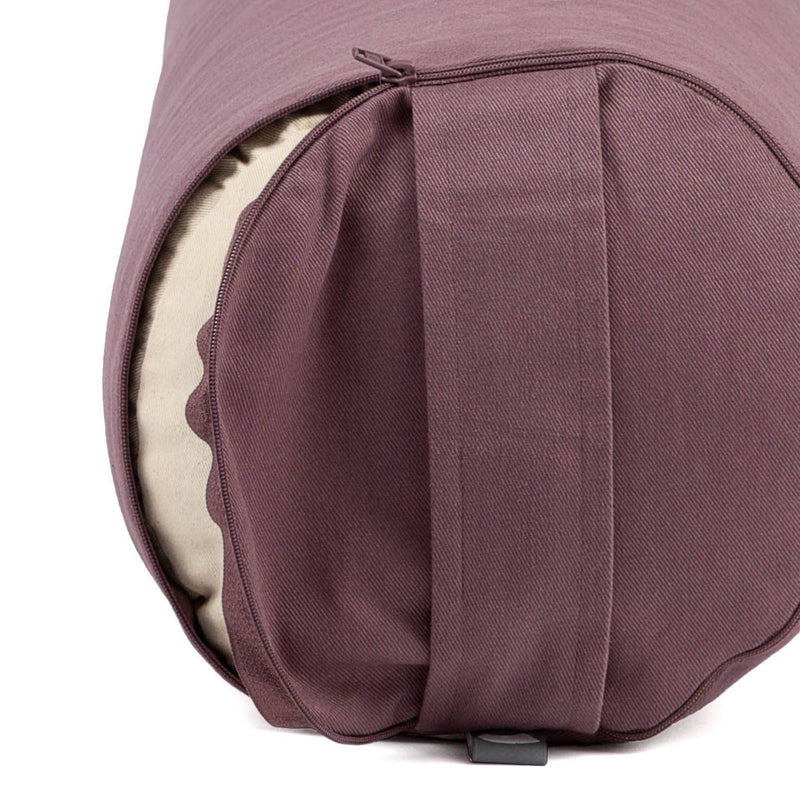 Yoga Bolster mit Dinkelfüllung – Dusty Purple | Ökologisch, ergonomisch & stilvoll