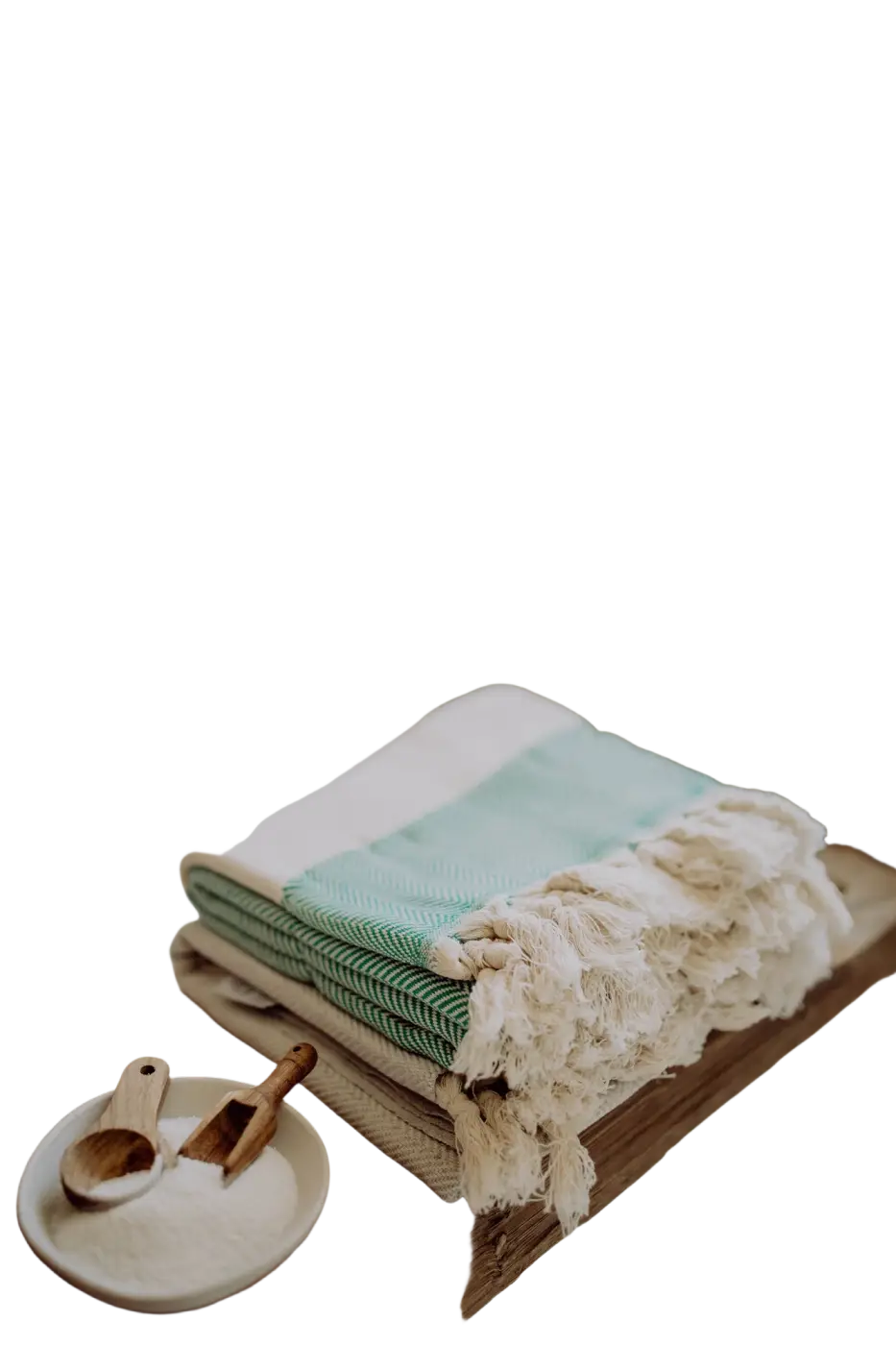 Ecobain Couture Hamamtuch im Fischgrätmuster, Badetuch und Saunatuch, 100x180cm, weiches und saugfähiges Badetuch