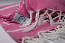 Klassisches Hamamtuch von Ecobain, 50 × 90 cm, aus nachhaltigem Material, zeigt das vielseitige, zeitlose Design in Naturfarben