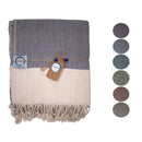 Ecobain Hamamtuch "Rugged Towel" in 160x95 cm, weiches Badetuch aus Baumwolle mit traditionellem Design, ideal für Strand und Sauna.
