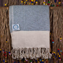 Ecobain Hamamtuch "Rugged Towel" 160x95 cm, weiches Strandtuch aus Baumwolle, ideal für Sauna, Strand und Bad.