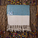 Ecobain Hamamtuch "Rugged Towel" 160x95 cm, weiches Strandtuch mit grafischem Muster, ideal für Sauna, Strand und Bad.