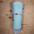 Ecobain Hamamtuch, Strandtuch und Saunatuch aus Pestemal, 100x180cm, weiche, umweltfreundliche Badetuch-Option