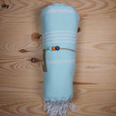 Ecobain Hamamtuch, Strandtuch und Saunatuch aus Pestemal, 100x180cm, weiche, umweltfreundliche Badetuch-Option