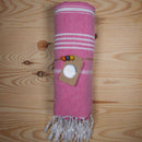 Handgewebtes Ecobain Hamamtuch in 100x180cm, weiches Strand- und Saunatuch mit traditionellem Muster, aus nachhaltigem Material