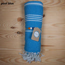 Eco-buntes Hamamtuch von Ecobain, 100x180cm, weiches Strand- und Saunatuch aus nachhaltigem Pestemal, ideal für Bad und Massage.