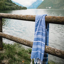 EcoBain Hamamtuch, Strandtuch und Saunatuch in 100x180cm, weiches Pestemal-Badetuch für Sauna, Strand und Massage.