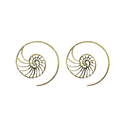 Elegante bronzene Ohrringe aus Indien, zeitloses Design, antibakteriell, handgefertigter Schmuck von Vives de la Cortada S.L