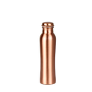 Elegante kupfer wasserflasche matt aus metall mit 1 liter fassungsvermögen und schraubverschluss