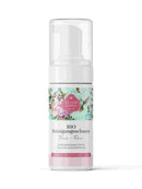Bio Reinigungsschaum Rose von Eliah Sahil Organic Care GmbH für das Gesicht, cremige Textur und natürliche Rosenextrakte sichtbar
