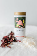 Bio Duschpulver Kokos Hibiskus für Haare von Eliah Sahil Organic Care, natürliche Reinigung und Pflege für Haare.