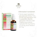 Amber glas spraysflasche mit weißer pumpe und cap, corazza natural biotic naturspray mit erisimo und thymian