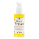 Bio-Arnikaöl von Erbavoglio, 100ml, Massageöl für Muskelermüdung, Hautverletzungen und Hautpflege, Flasche mit Gelb- und Orangetönen