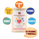 Erbavoglio Multivitamine und Mineralien Nahrungsergänzung in beiger Verpackung, enthält Vitamine und Mineralstoffe für die Gesundheit