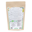Bio-Tulsi-Pulver von Erbavoglio, 100g, in einer Dose, zeigt frisches Tulsi-Pulver für Stress, Schlaf und innere Ruhe.