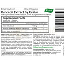 Evalar broccoli indole-3 extrakt dietary supplement label in black text on white with green branding and barcode