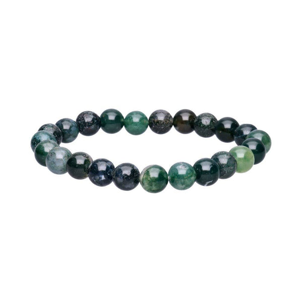 Bracelet agate mousse 8mm