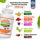 Berberin Komplex 5-in-1 mit Ceylon-Zimt, Kurkuma & Mariendistel – 120 Kapseln