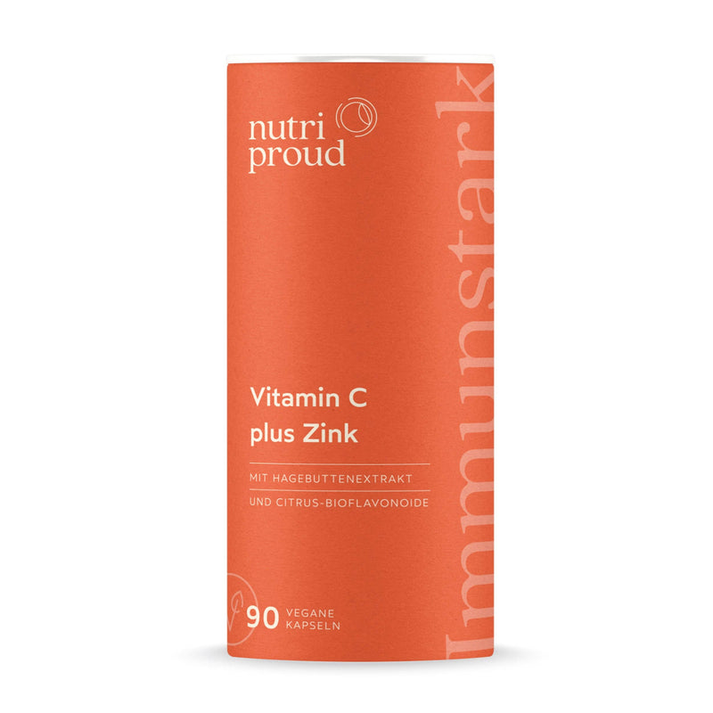 Nutriproud GmbH - Immune boost: Vitamin C with zinc + rosehip + bioflavonoids