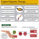 Ayurveda Specialist BV - Copper health bracelet smooth with 6 magnets, heavy