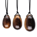 Yoni Tiger's Eye Egg Pack with String Yoni Eggs